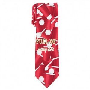New! St. Nicholas Square Holiday Spirit Christmas Party Cups Festive Tie